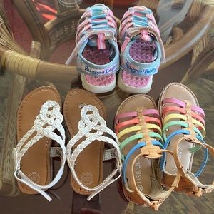 Toddler size 8 lot of sandals